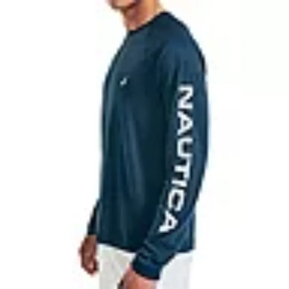 Nice looking Brand New Nautica Men's Long Sleeve  Shirt -UPF Protection - Picture 3 of 3